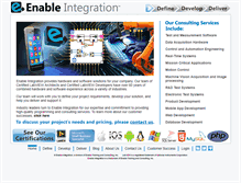 Tablet Screenshot of enableintegration.com